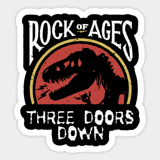 3 doors rock on ages Sticker by matilda cloud